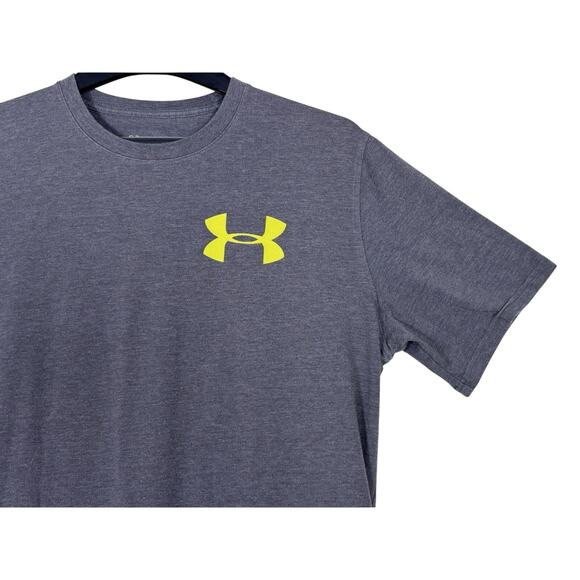 Under Armour Graphic Back T-Shirt Men’s Large Gray UA Logo Performance Tee - Picture 13 of 16